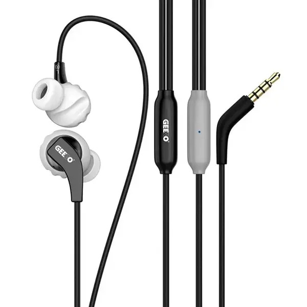 Geeoo X30 3.5mm In-Ear Wired Earphone – Color: Black – View 1