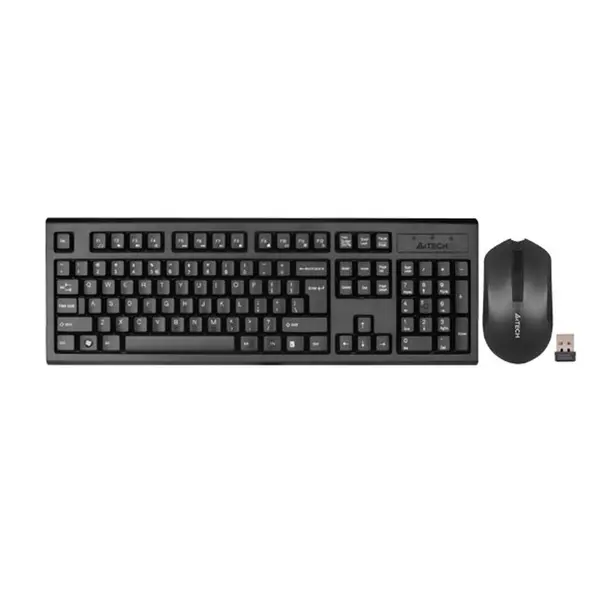 A4TECH 3000N V-TRACK Wireless Keyboard & Mouse Combo With Bangla – View 2
