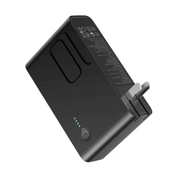 Baseus 10000mAh 2in1 Power Station 10w Travel Charger and Power bank – Color: Black – View 2