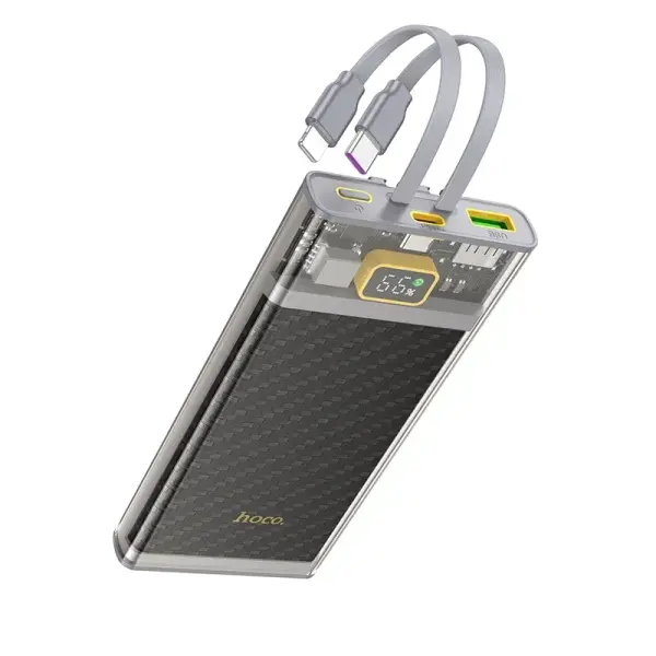 HOCO J104A 10000mAh Discovery Edition LED Digital Display Power Bank – View 2