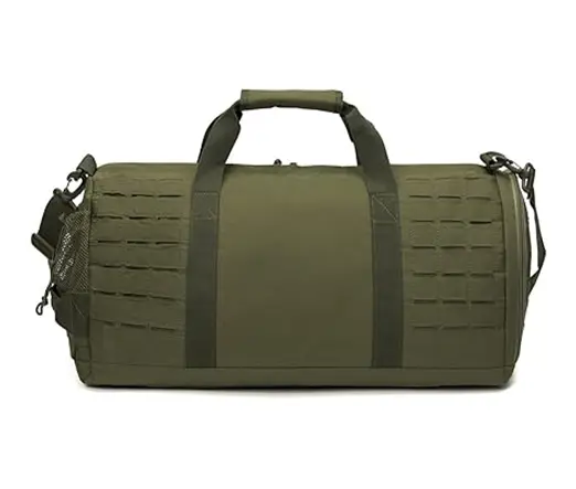 QT&QY 40L Military Tactical Duffle Men Sport Gym Bag – Color: Green – View 3