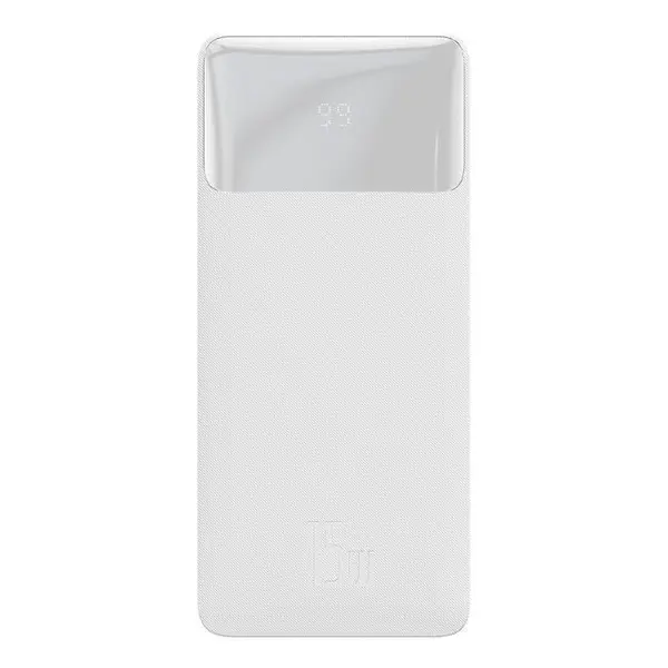 Baseus Bipow Digital Display 10000mAh 22.5W Fast Charging Power Bank – Color: White – View 1