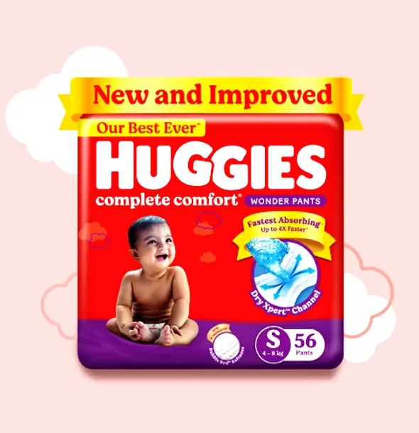 Huggies Wonder Wetness Indicator Pant System Baby Diaper – Quantity: 56 pcs – View 2
