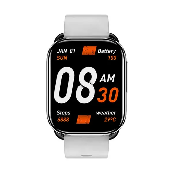 QCY GS Bluetooth Calling Smartwatch  – Color: Gray – View 1
