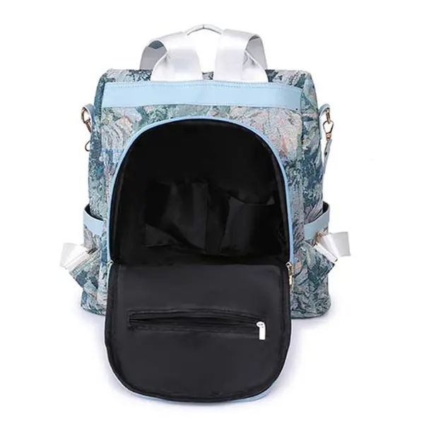 Lightweight Medium Classic Floral Graphic Women’s Backpack – View 4