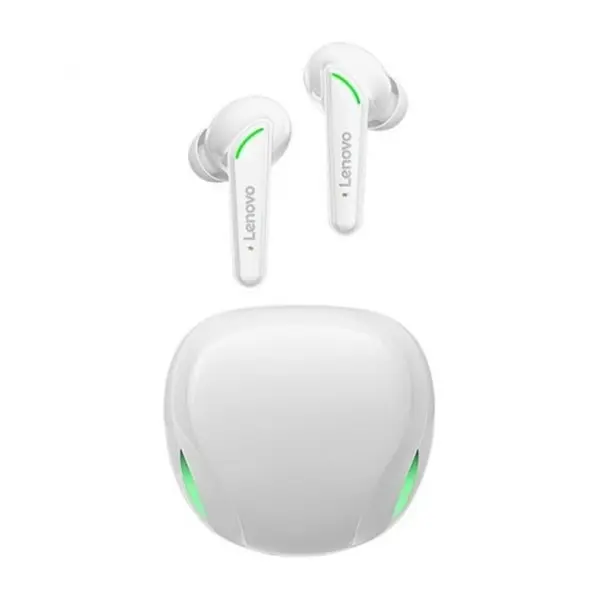  Lenovo XT92 True Wireless Gaming Earbuds – Color: White – View 1