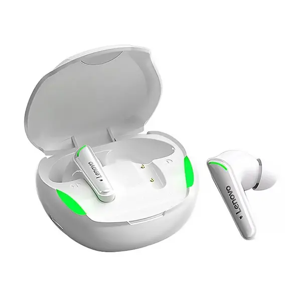  Lenovo XT92 True Wireless Gaming Earbuds – Color: White – View 2