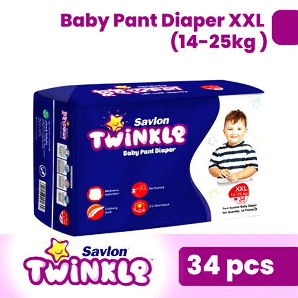 Savlon Twinkle Pant Diaper 14-25 kg For Comfort System Baby Diaper – Quantity: 34 pcs – View 3