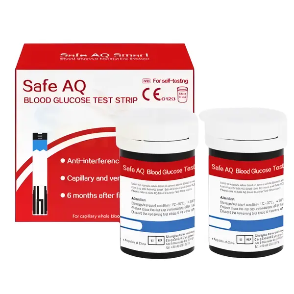 Sinocare Safe AQ Test Strips Pack for Glucometer – View 1