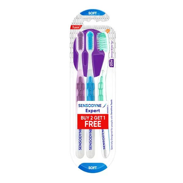 Sensodyne Expert Soft Family 2+1 Pack Toothbrush – View 1