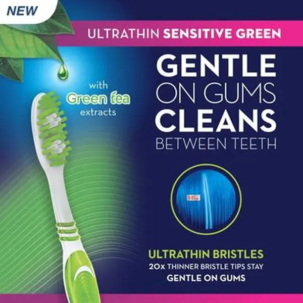 Oral-B Ultra Thin Sensitive Green Toothbrush – View 3