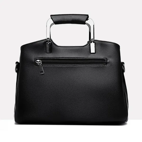 Trendy Contrast Luxury & Stylish Design Color Women's Shoulder Bag – Color: Black – View 3