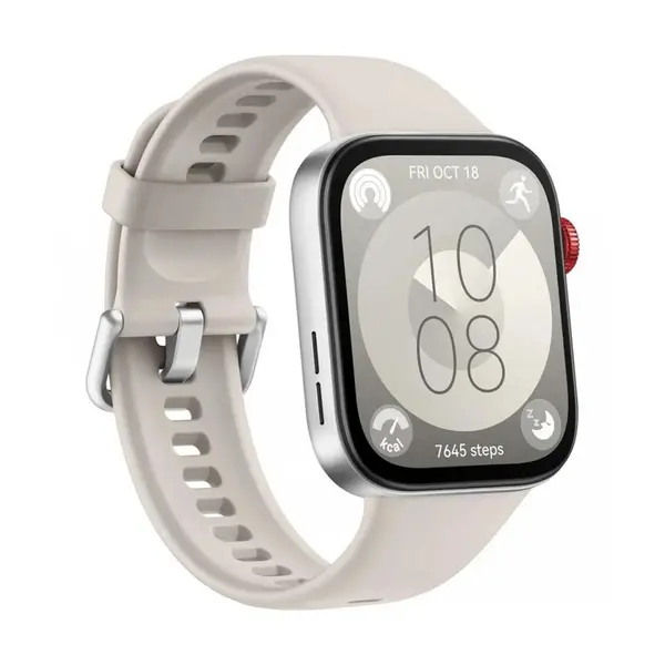Huawei Watch Fit 3 Bluetooth Calling Smartwatch – Color: White – View 1