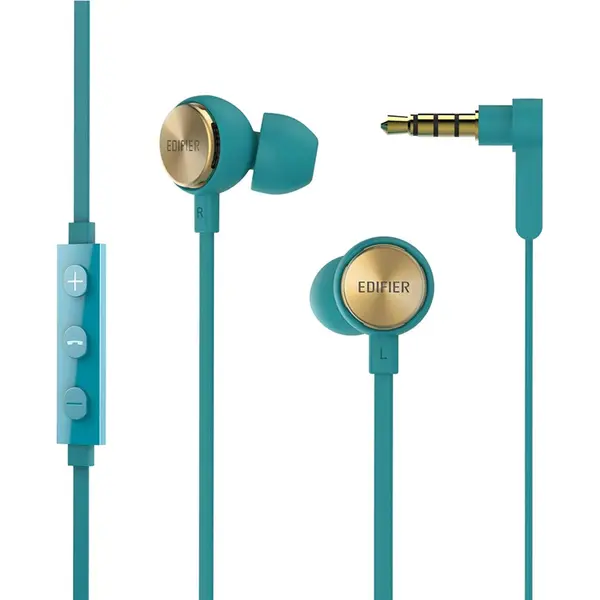  Edifier P293 Plus 3.5mm Wired Earphone with Controller – Color: Blue – View 1