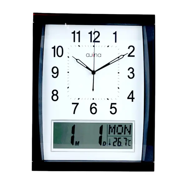 Ajina Analog And Digital Orbit RTG Wall Clock – View 1