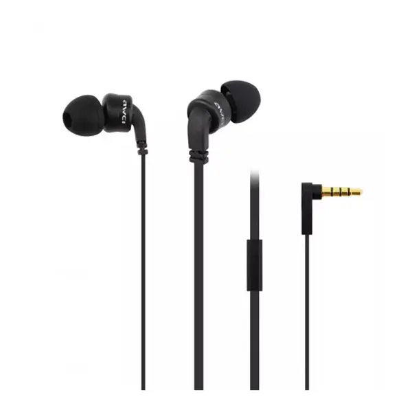 Awei ES-13i 3.5mm Wired Earphone – Color: Black – View 3