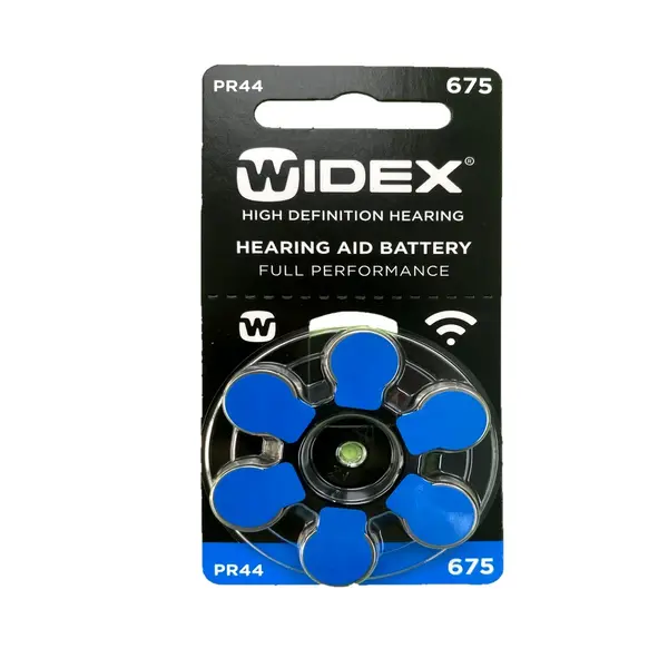 Widex 100% Mercury Free Hearing Aid Batteries Size 675 – View 1