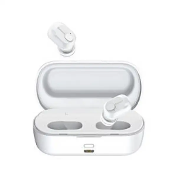 Baseus W01 Encok TWS True Bluetooth Dual Earbuds – Color: White – View 1