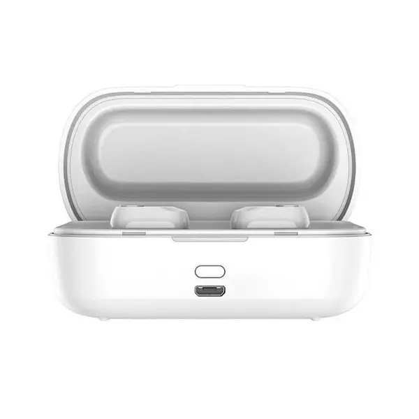 Baseus W01 Encok TWS True Bluetooth Dual Earbuds – Color: White – View 2