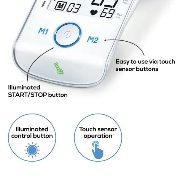 Beurer BM-85 Bluetooth Blood Pressure Monitor with Resting Indicator – View 6