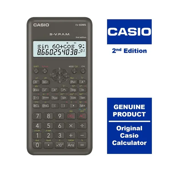 Casio FX-82MS Non Programmable Scientific Calculator – View 3