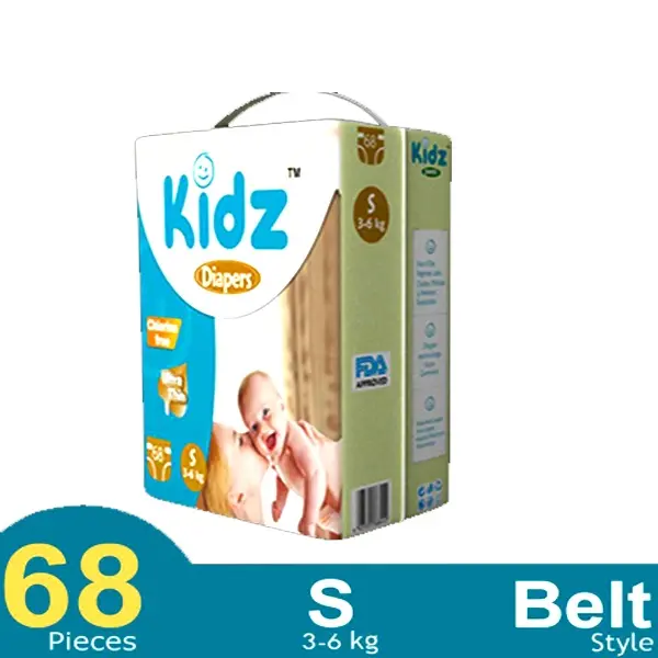 Kidz Breathable Material Belt System Baby Diaper – Quantity: 68 pcs – View 2