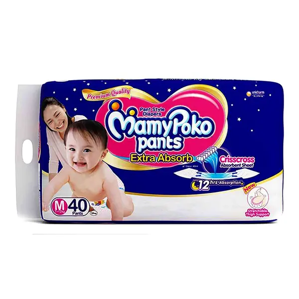 MamyPoko Pants Finding The Perfect Fit Leak Proof Baby Diaper – Quantity: 40 pcs – View 2
