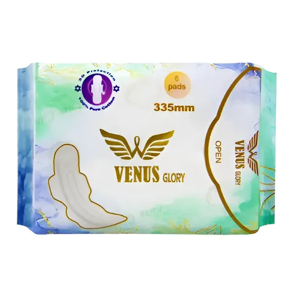 Venus Glory Individually Wrapped Sanitary Pad with 3D Wings System – View 1