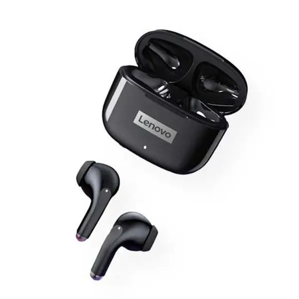 Lenovo LP40 Pro Touch Control True Wireless Earbuds – Color: Black – View 2