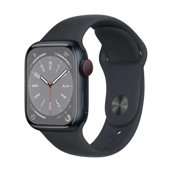 Apple Watch Series 8 GPS 41mm Retina LTPO OLED Smartwatch – Color: Black – View 1