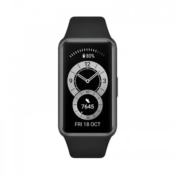Huawei Band 6 All-Day SpO2 Monitoring Smart Band – Color: Black – View 2