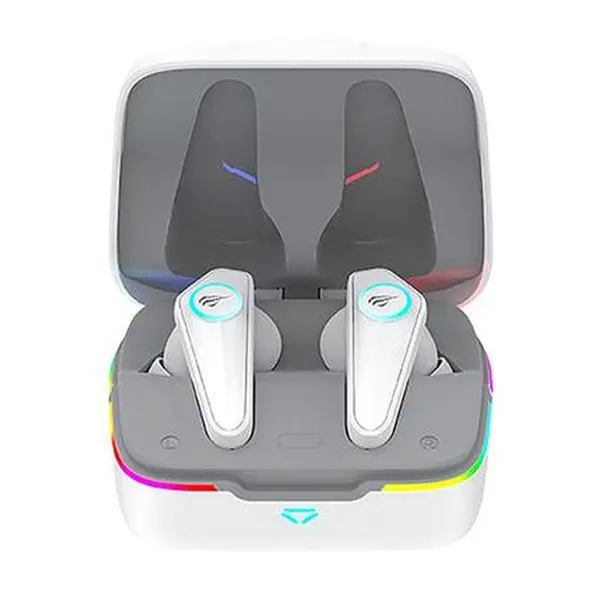 Havit TW952 Pro True Wireless Stereo RGB Gaming Earbuds – Color: White – View 1