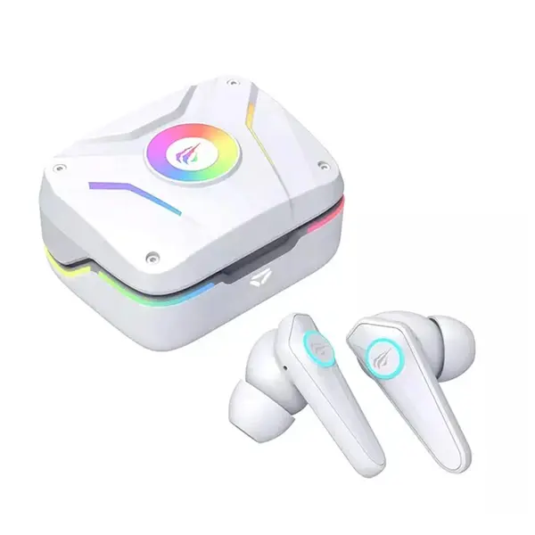 Havit TW952 Pro True Wireless Stereo RGB Gaming Earbuds – Color: White – View 2