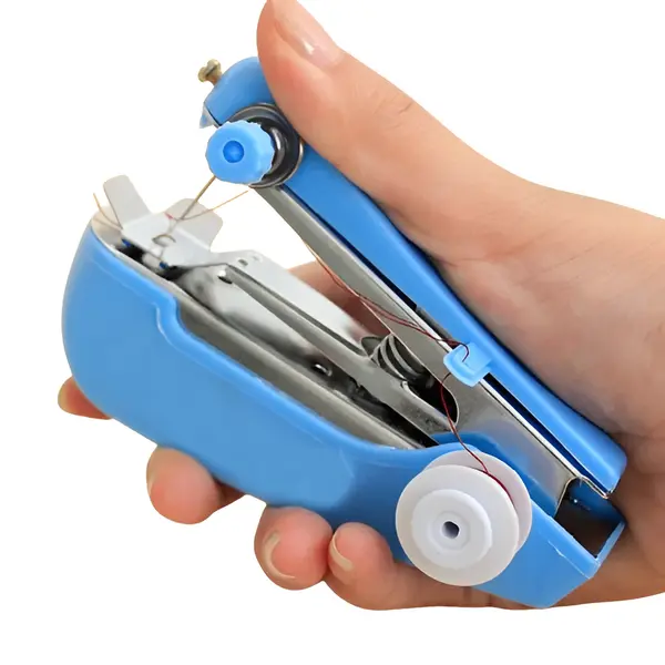 Portable Handy Stitch Sewing Machine – Perfect for Home & Travel Use – Color: Blue – View 2