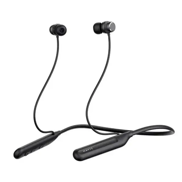 Havit E529BT Wireless Neckband Bluetooth Earphone – Color: Black – View 1