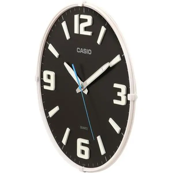 CASIO IQ63 Durable Resin Frame Wall Clock Black Color – View 4