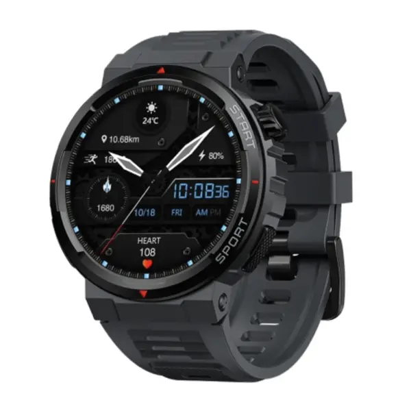 Zeblaze Ares 3 Plus BT Calling Smart Watch – Color: Black – View 1