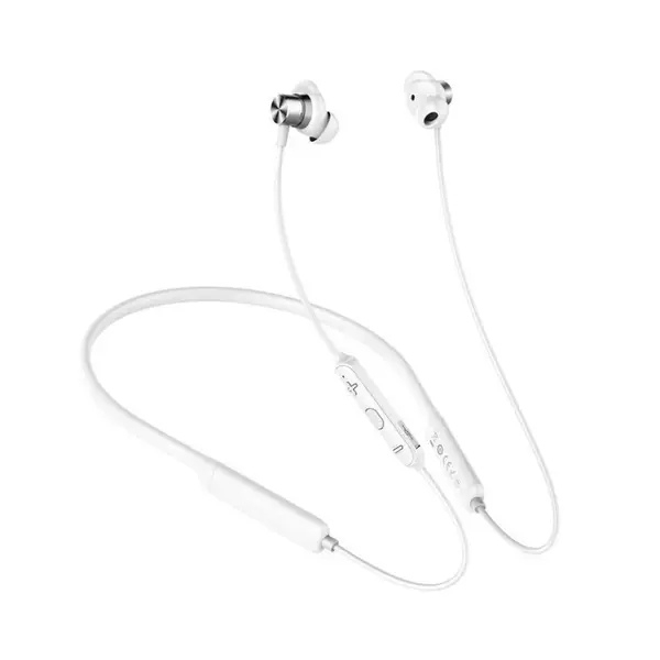Baseus NGS12-02 Encok Neckband Wireless Bluetooth Earbuds – Color: White – View 1