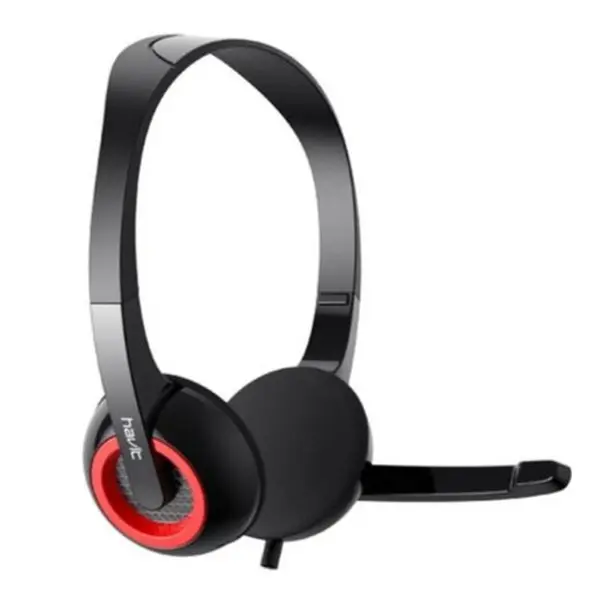 HAVIT H202D Double Plug Stereo Headphone With Mic – View 2
