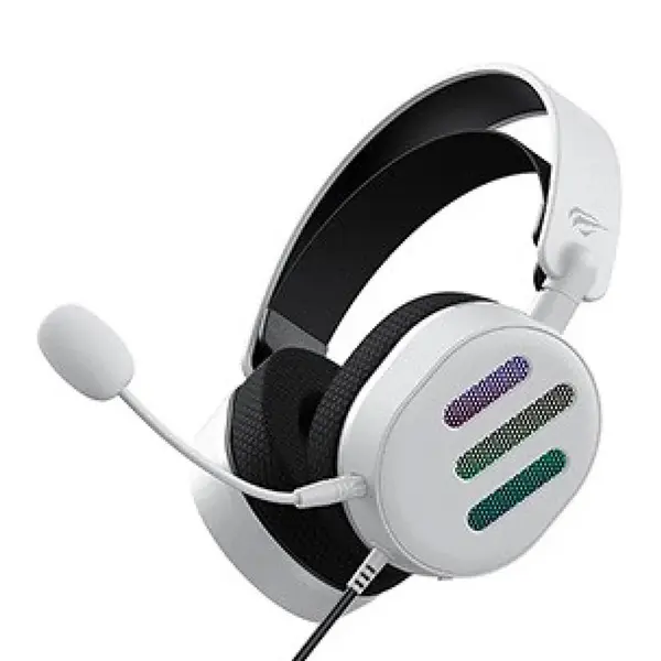 Havit Game Note H2038U USB 7.1 Surround Sound RGB Gaming Headset – Color: White – View 1
