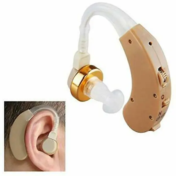 Axon X-168 Comfortable and Clear Sound Amplification Hearing Aid  – Color: Brown – View 3
