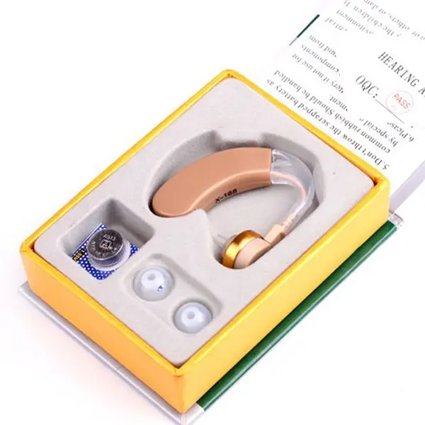 Axon X-168 Comfortable and Clear Sound Amplification Hearing Aid  – Color: Brown – View 4