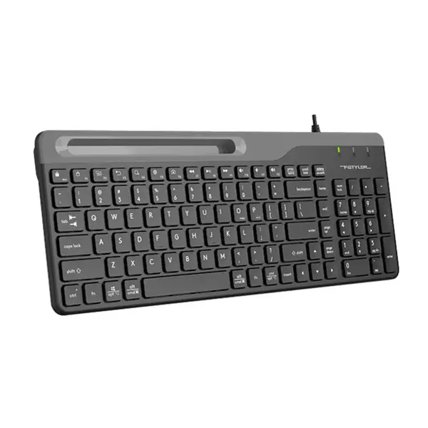 A4TECH FK25 Fstyler Wired Keyboard with Mobile Stand – Color: Black – View 2