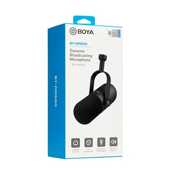 BOYA BY-DM500 Broadcasting Dynamic Studio Microphone – View 4