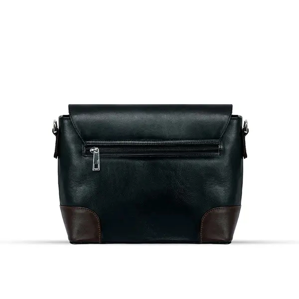 Women's Black PU Leather Crossbody Shoulder Bag – View 3