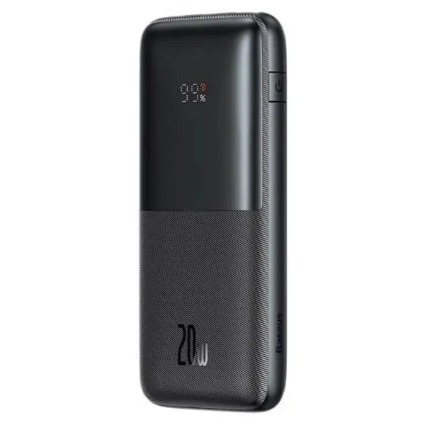 Baseus Bipow Pro Digital Display Fast Charge Power Bank – Color: Black – View 1