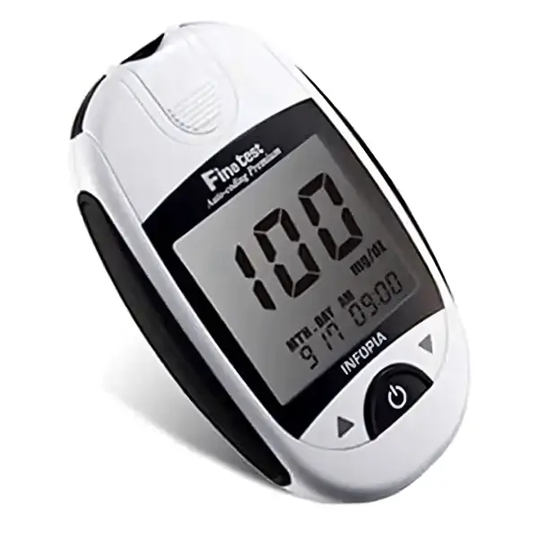 Fine Test Auto-coding Diabetes Measuring Digital Glucometer Machine – View 2