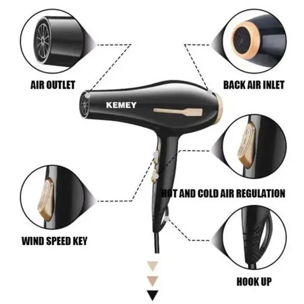 Kemei KM-2376/2378 Professional Hair Dryer For Women – View 2