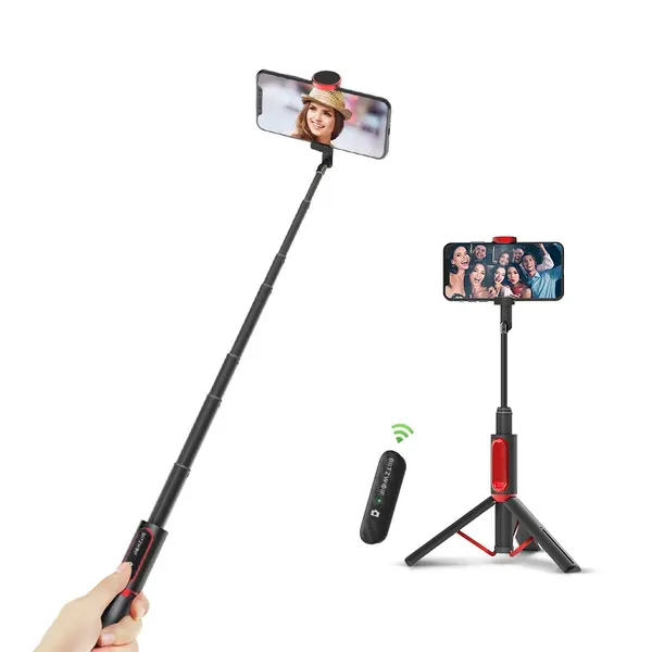 BlitzWolf BW-BS10 All In One Portable Selfie Stick with Retractable Tripod – View 1