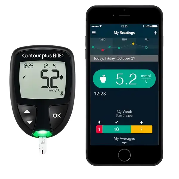 Contour Plus Elite Blood Glucose Monitoring System for Diabetes Control – View 3